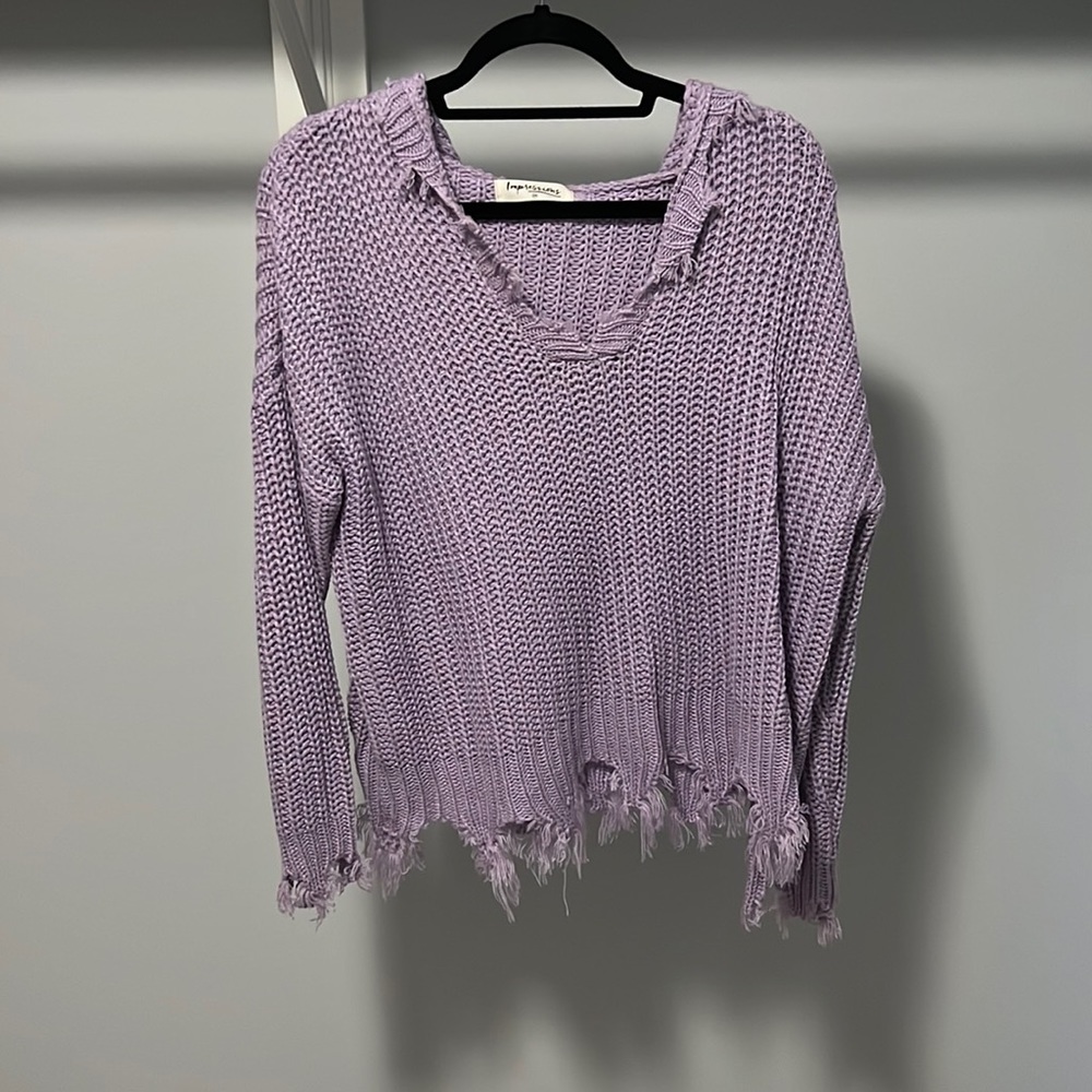 Longe sleeve hooded sweater